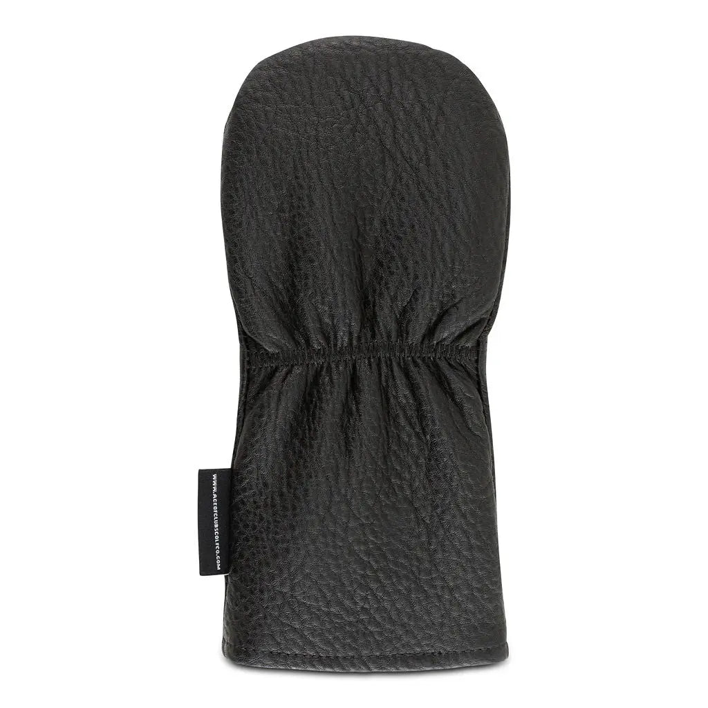 BLACK LEATHER HYBRID HEADCOVER - Premium Hybrid Headcover from Ace of Clubs Golf Co. - Just $59.00! Shop now at Ace of Clubs Golf Company