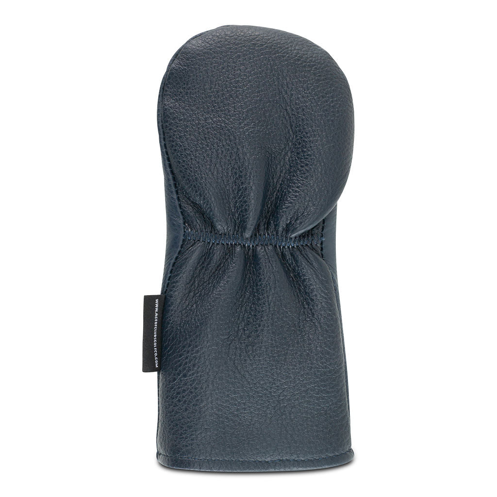 NAVY BLUE LEATHER HYBRID - Premium Hybrid Headcover from Ace of Clubs Golf Company - Just $59.00! Shop now at Ace of Clubs Golf Company