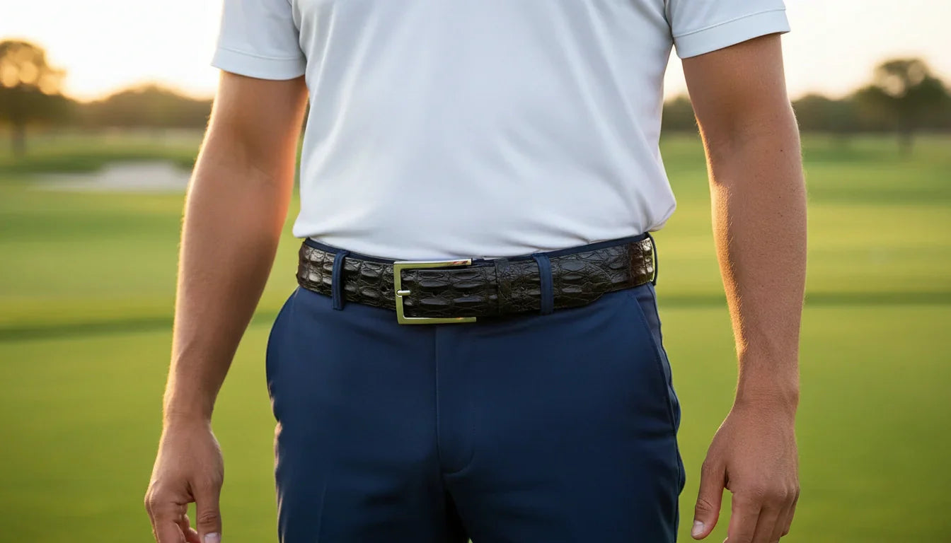 personalized mens leather belt