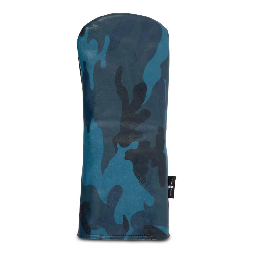 BLUE CAMO LEATHER DRIVER HEADCOVER Ace of Clubs Golf Co.