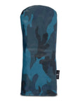 BLUE CAMO LEATHER DRIVER HEADCOVER