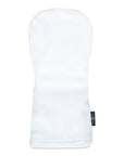 WHITE LEATHER DRIVER HEADCOVER