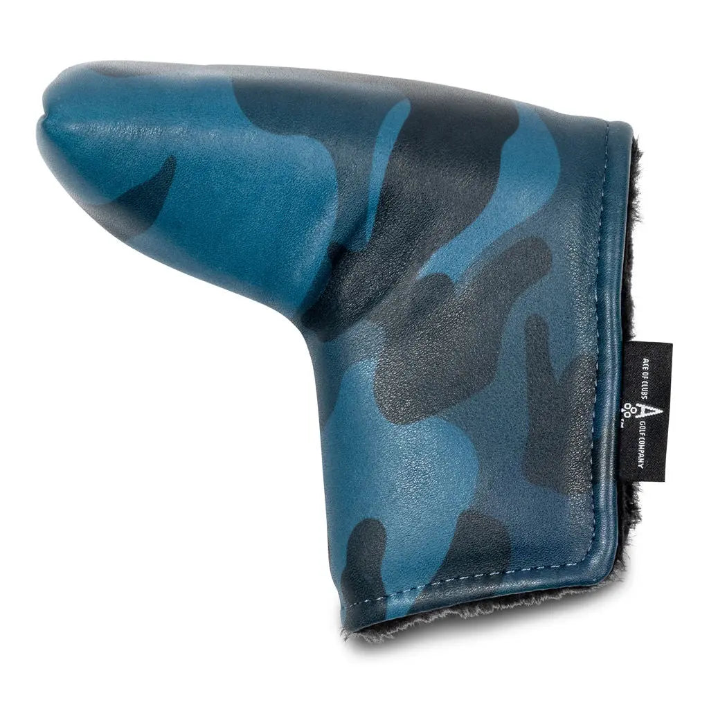 BLUE CAMO PUTTER HEADCOVER Ace of Clubs Golf Co.