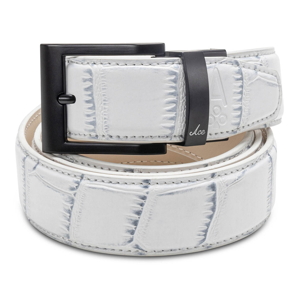 GRAPHITE ALLIGATOR BELT - Premium ONE-SIDED BELT from Ace of Clubs Golf Co. - Just $109.0! Shop now at Ace of Clubs Golf Company