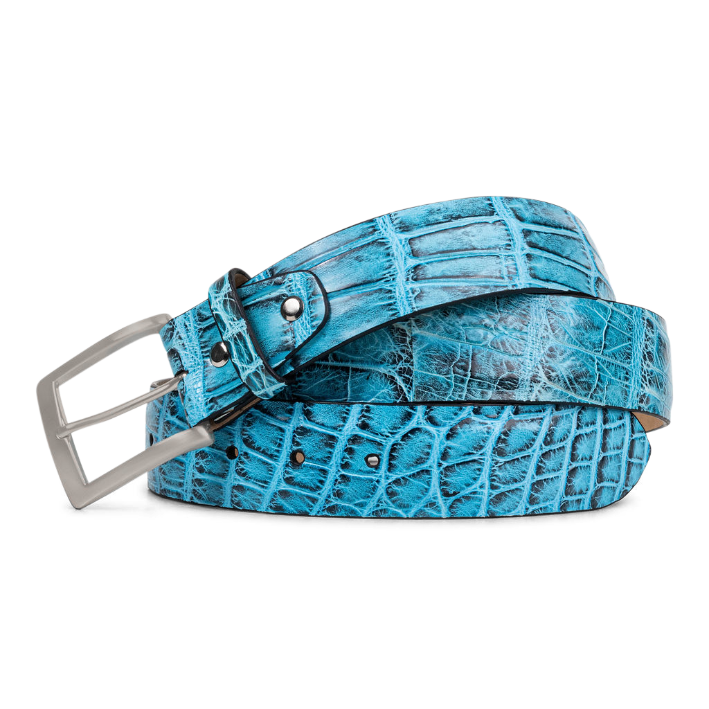 TIFF &amp; BLACK ALLIGATOR CUSTOM BELT