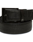 BLACK ALLIGATOR BELT - Premium ONE-SIDED BELT from Ace of Clubs Golf Co. - Just $109.00! Shop now at Ace of Clubs Golf Company