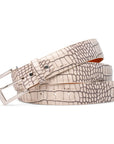 BONE ALLIGATOR BELT