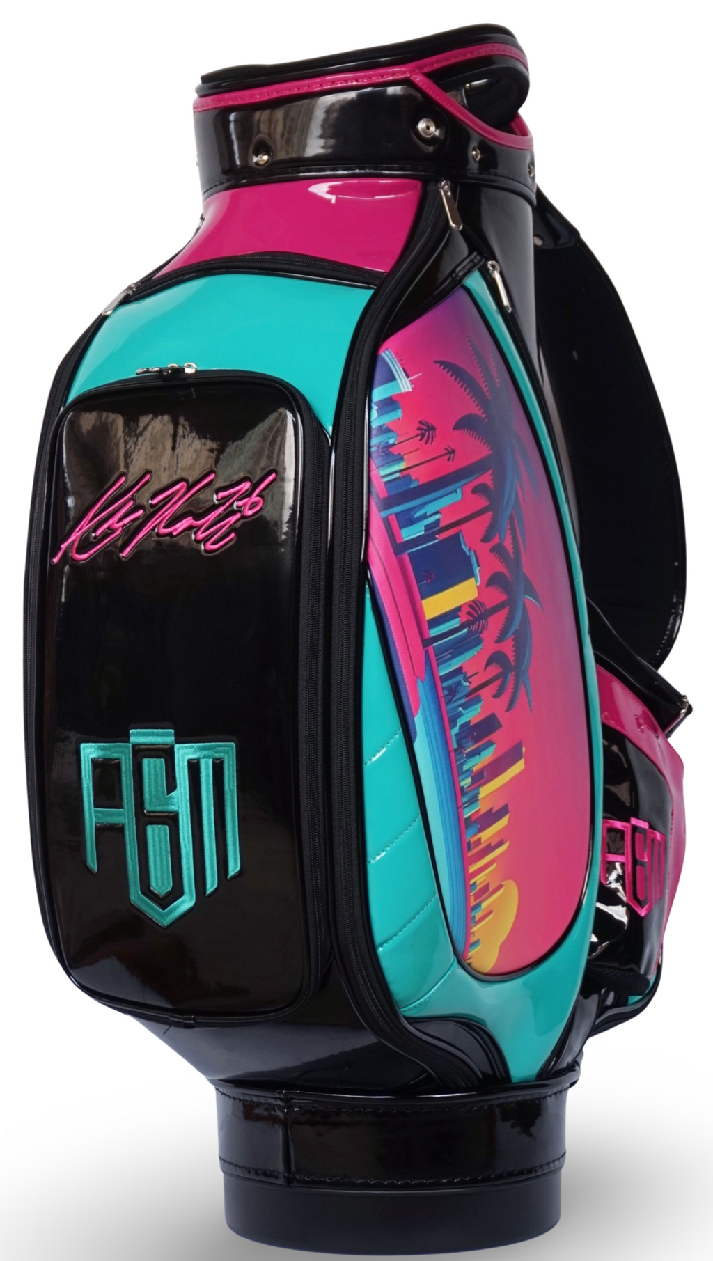 Golf Bag Customization Examples Custom Leather Tour Golf Bag | Ace of Clubs Golf Company