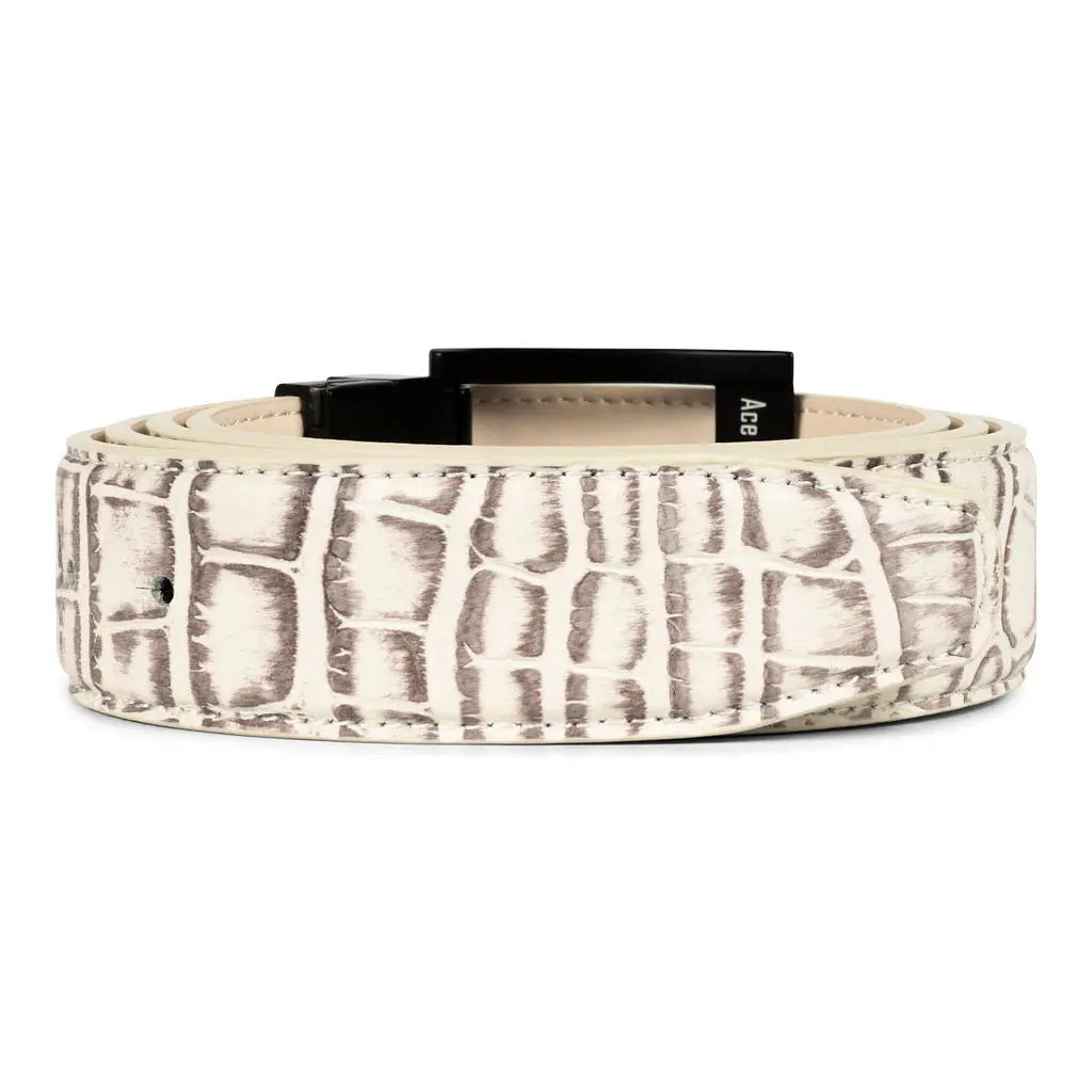 HIMALAYAN EMBOSSED ALLIGATOR BELT Ace of Clubs Golf Co.