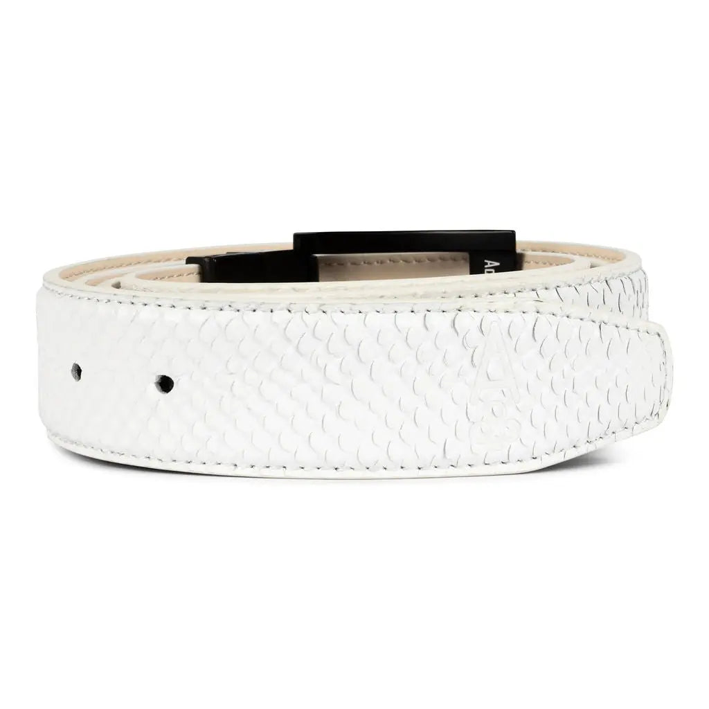 WHITE PYTHON BELT Ace of Clubs Golf Co.
