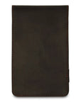 BLACK LEATHER YARDAGE BOOK COVER