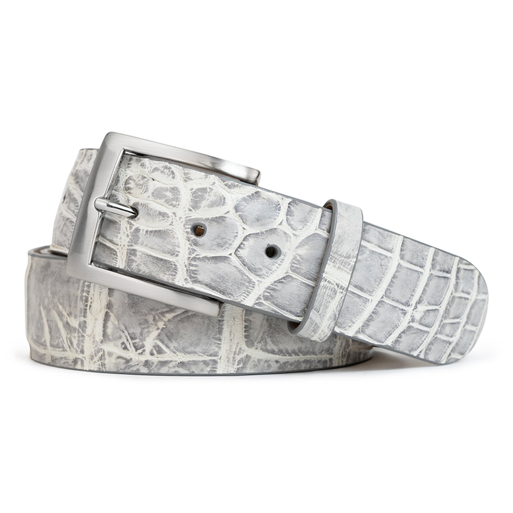 ANTIQUE WASH ALLIGATOR BELT