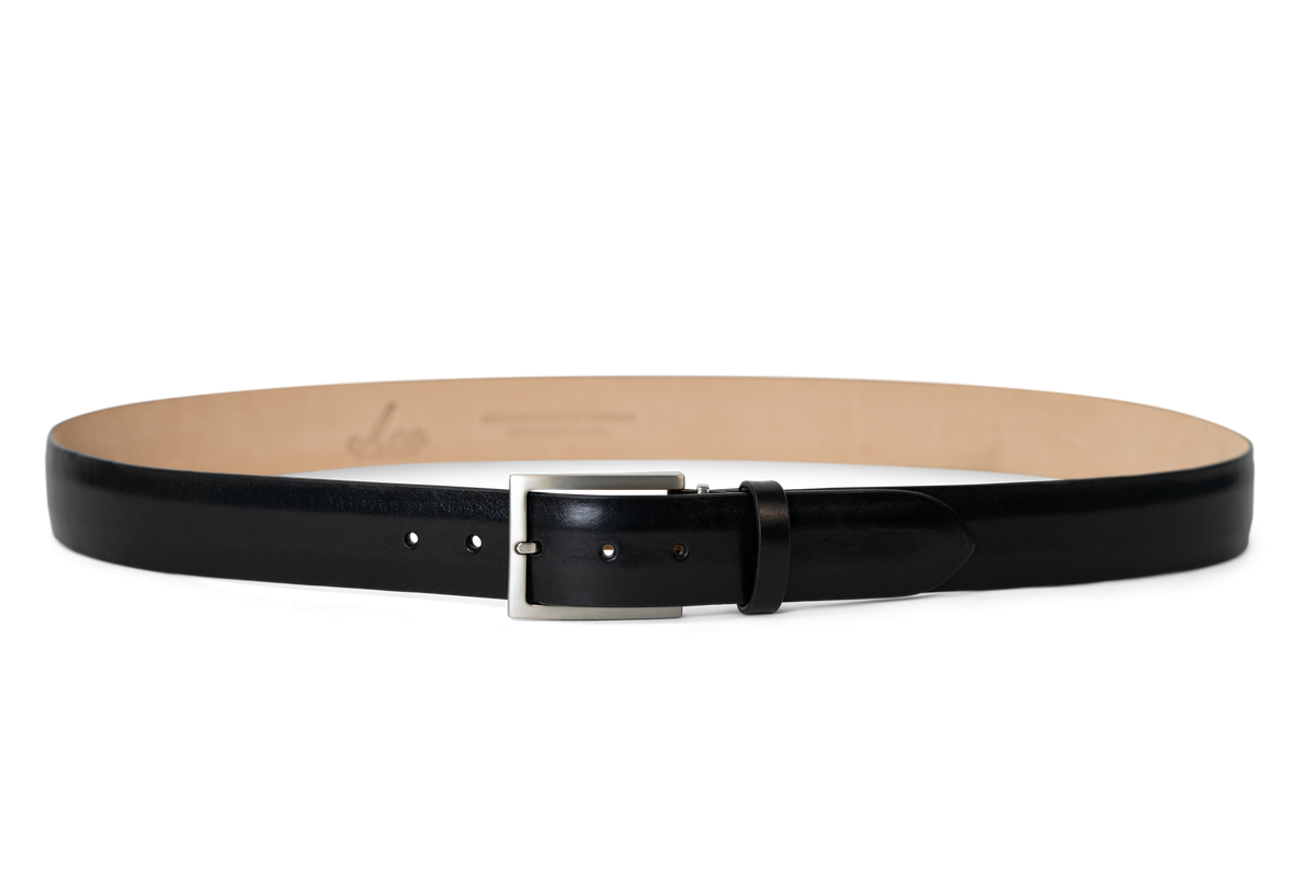 BLACK CALFSKIN BELT