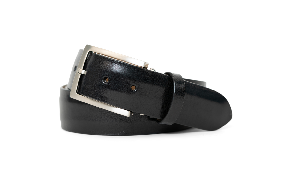 BLACK CALFSKIN BELT