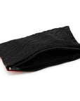 BLACK HAIRY ALLIGATOR CASH BAG