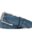 BLUE & BLACK PYTHON BELT