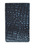 NAVY BUFFED ALLIGATOR SCORECARD HOLDER