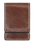 BROWN LEATHER CASH COVER WALLET