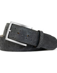 CHARCOAL OSTRICH BELT