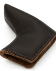 CHOCOLATE LEATHER CUSTOM PUTTER HEADCOVER