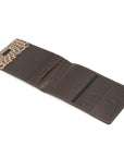 COFFEE BUFFED ALLIGATOR SCORECARD HOLDER
