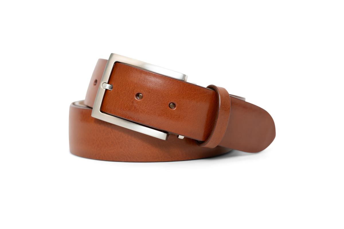 COGNAC CALFSKIN CUSTOM BELT