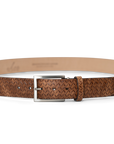 COGNAC RUSTIC WEAVE BELT