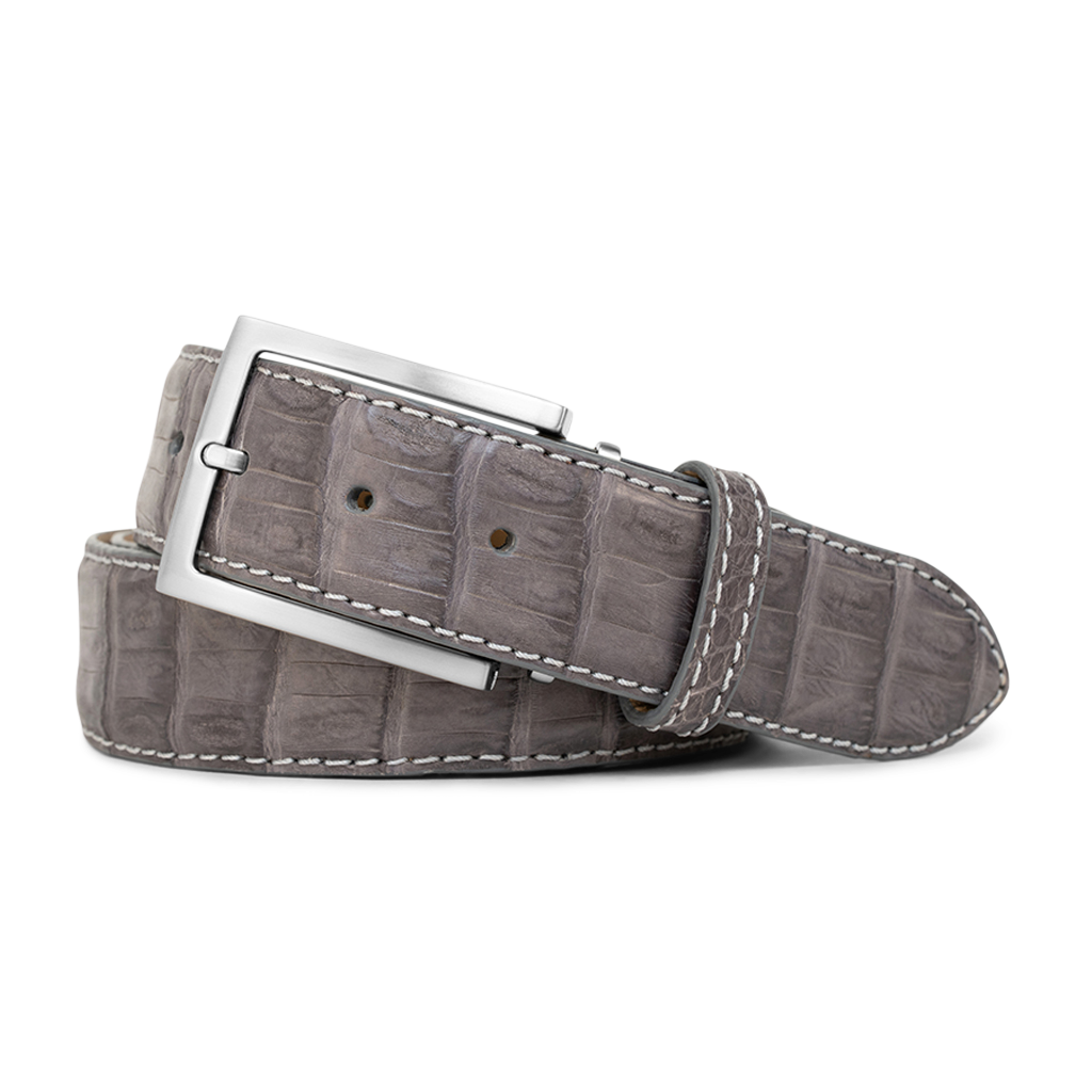 DARK GREY CAIMAN CUSTOM BELT
