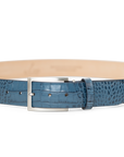 DENIM ALLIGATOR BELT
