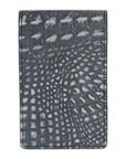 GREY BUFFED ALLIGATOR SCORECARD HOLDER