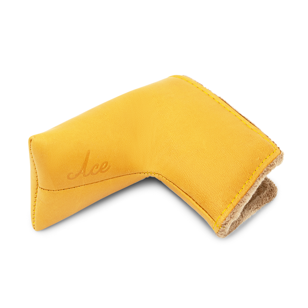 HONEY LEATHER CUSTOM PUTTER HEADCOVER