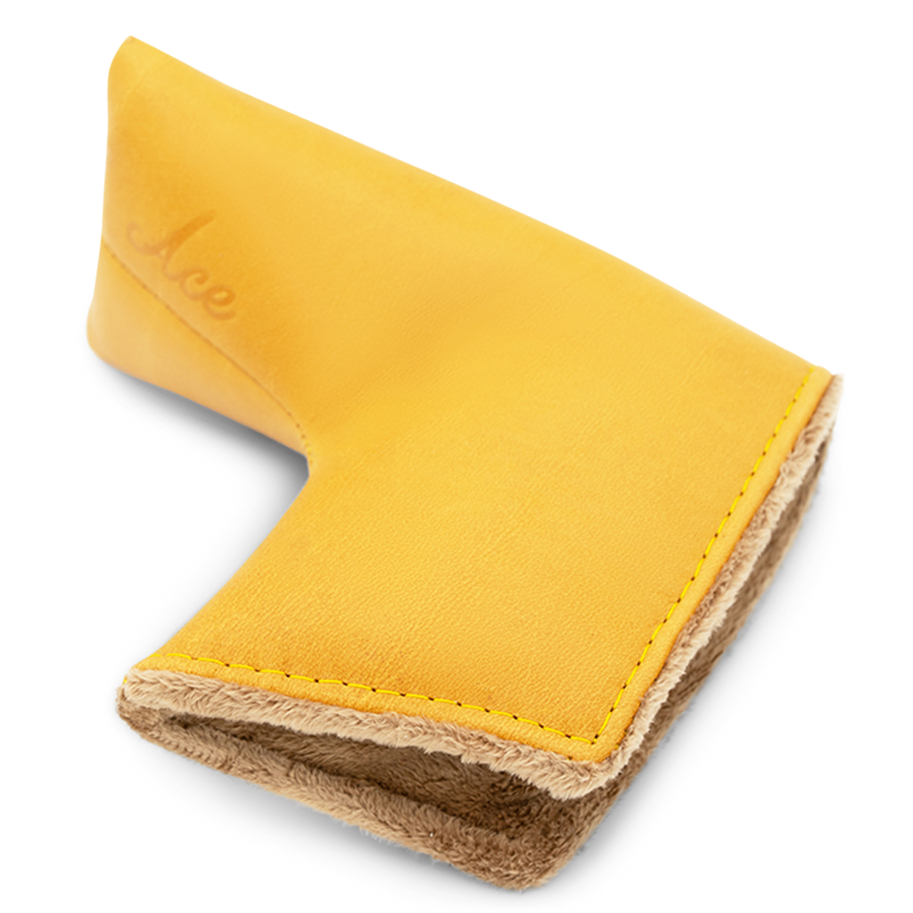 HONEY LEATHER CUSTOM PUTTER HEADCOVER