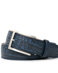 INDIGO ALLIGATOR BELT