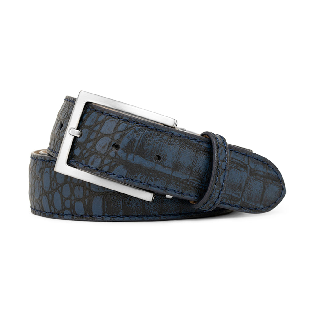 Pearl Alligator Genuine Calfskin Leather Golf Belt | Ace of Clubs