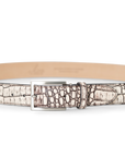 IVORY ALLIGATOR BELT