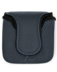 NAVY LEATHER CUSTOM MALLET PUTTER HEADCOVER