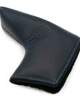 NAVY LEATHER CUSTOM PUTTER HEADCOVER