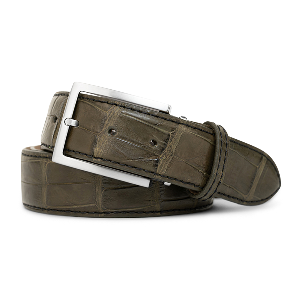 OLIVE CAIMAN CUSTOM BELT
