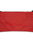 RED LEATHER CASH BAG