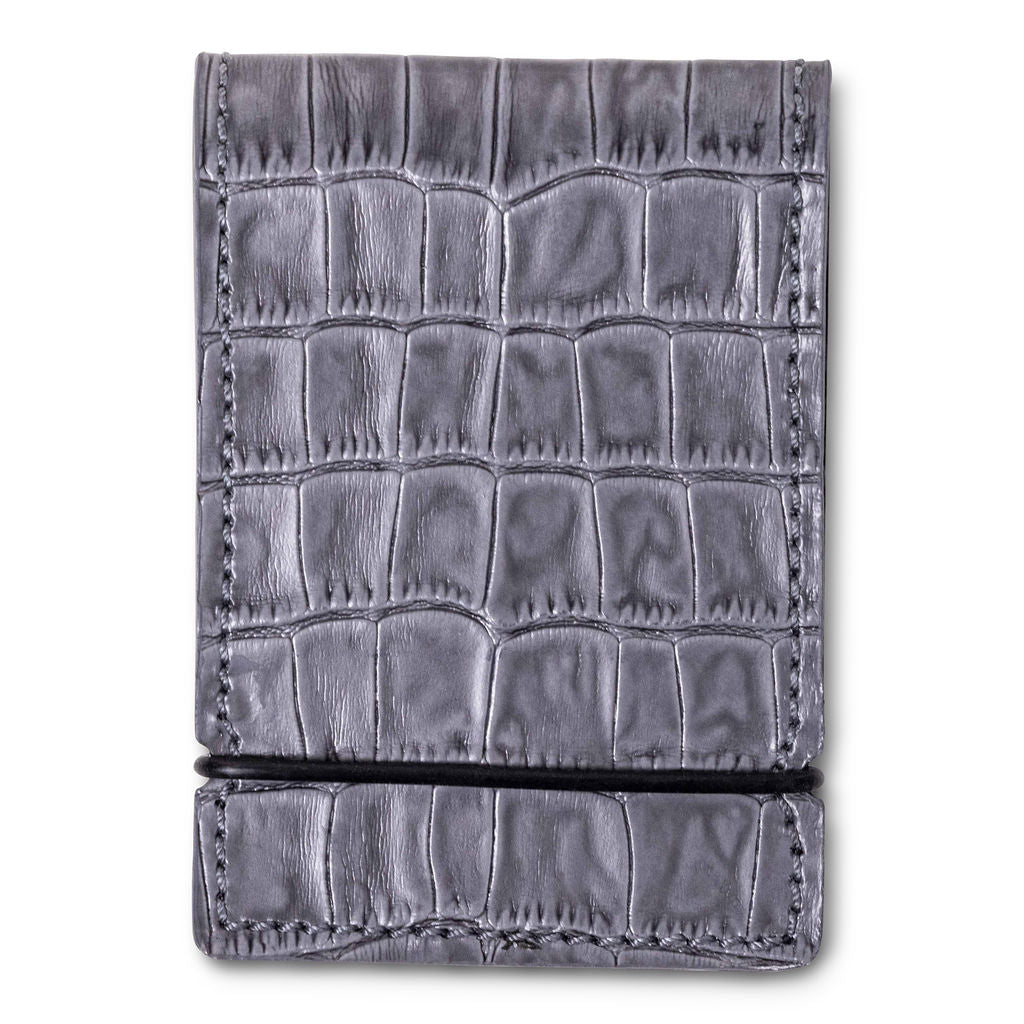STEEL ALLIGATOR CASH COVER WALLET