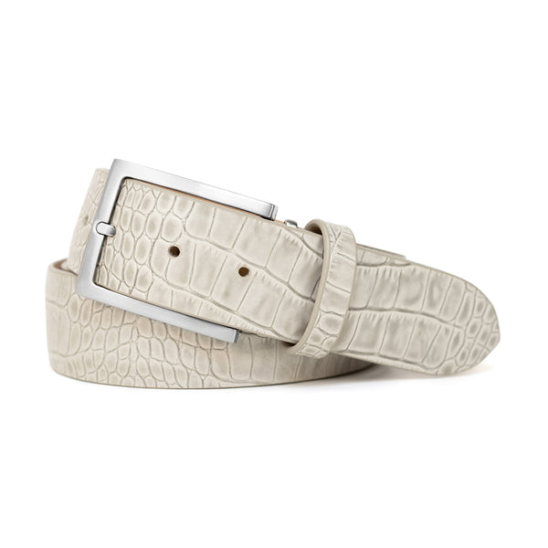 Stone Alligator Genuine Calfskin Leather Golf Belt | Ace of Clubs