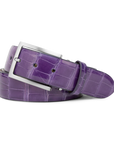 TANZANITE ALLIGATOR CUSTOM BELT
