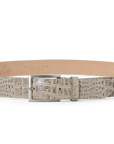 TAUPE ALLIGATOR BELT