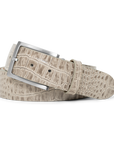 TAUPE ALLIGATOR BELT
