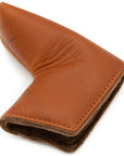 TOBACCO LEATHER CUSTOM PUTTER HEADCOVER