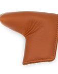 TOBACCO LEATHER CUSTOM PUTTER HEADCOVER