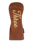 THREE - WHISKEY LEATHER FW HEADCOVER Ace of Clubs Golf Co.