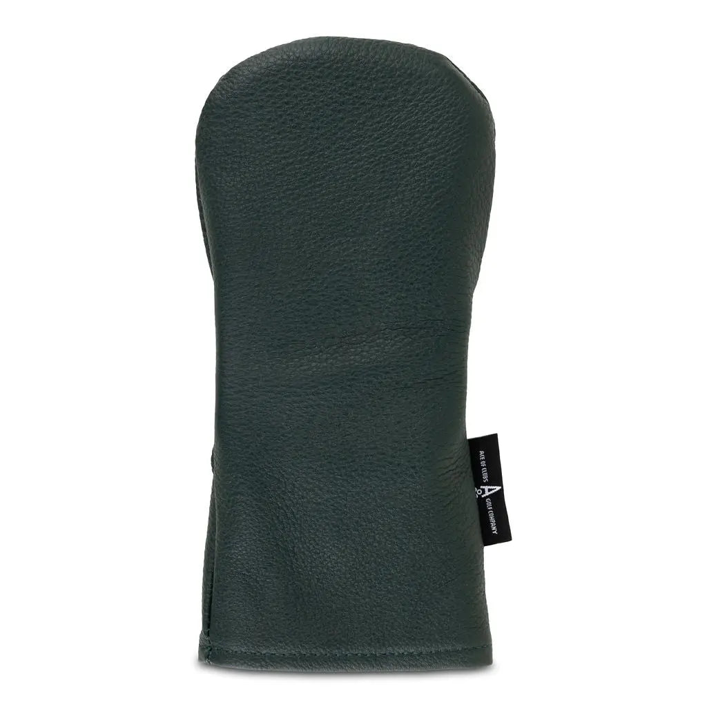 GREEN LEATHER HYBRID HEADCOVER - Premium Hybrid Headcover from Ace of Clubs Golf Co. - Just $59.00! Shop now at Ace of Clubs Golf Company