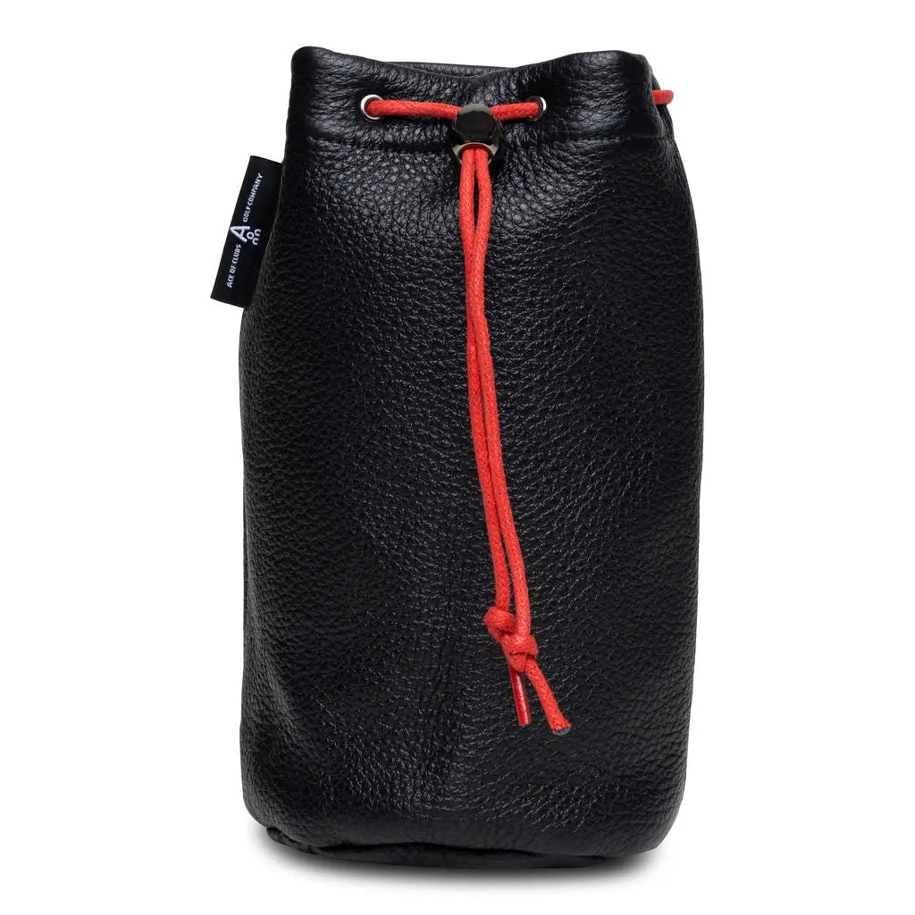 BLACK LEATHER VALUABLES POUCH - Premium Valuables Pouch from Ace of Clubs Golf Co. - Just $59.00! Shop now at Ace of Clubs Golf Company