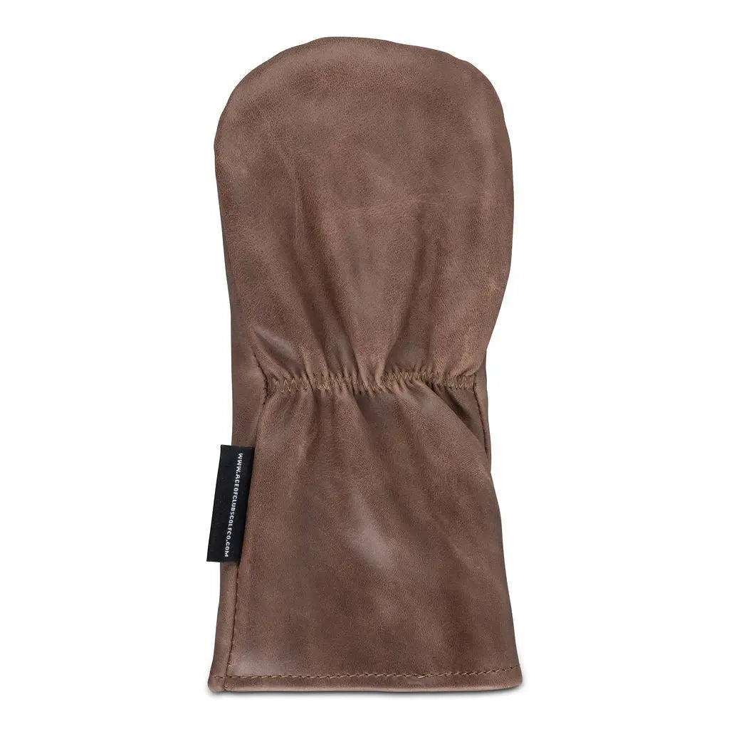 BROWN LEATHER HYBRID HEADCOVER - Premium Hybrid Headcover from Ace of Clubs Golf Co. - Just $59.00! Shop now at Ace of Clubs Golf Company